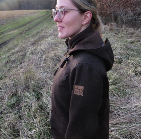 Lodenjacke Artemis Jagd Merino braun – Bild 3