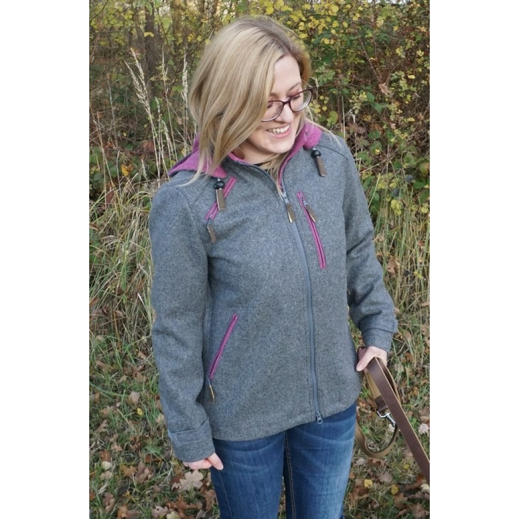 Lodenjacke Artemis Outdoor Grau-Beere