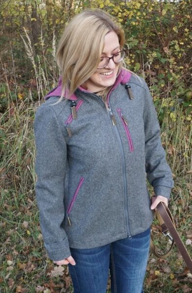 Lodenjacke Artemis Outdoor Grau-Beere