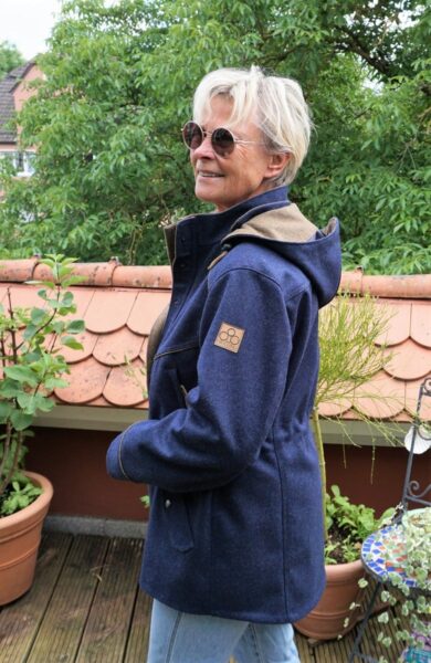 Damen Lodenparka Aurora Marineblau