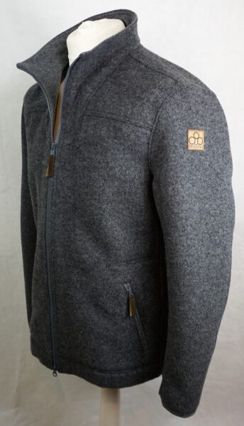 Herren Loden Fleecejacke Ägir 2.0 Grau