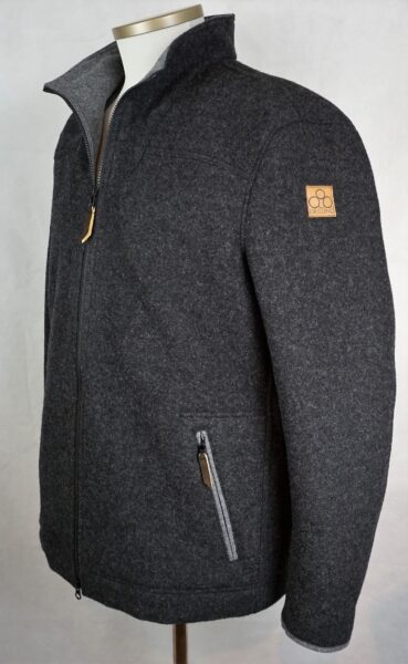 Herren Loden Fleecejacke Ägir 2.0 Anthrazit
