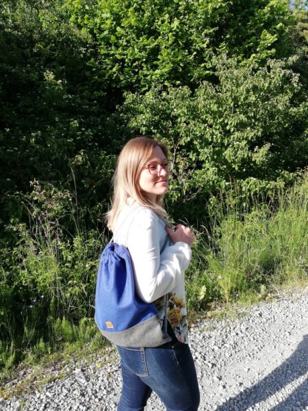 Rucksackbeutel königsblau