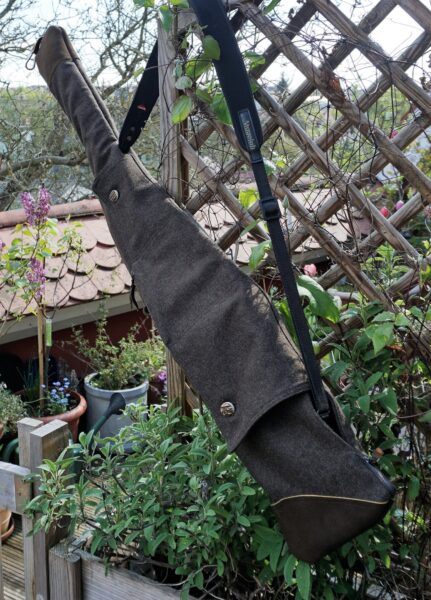 Drilling Jagd- & Outdoorbekleidung Premium Loden Gewehrfutteral mit Hirschleder besetzt